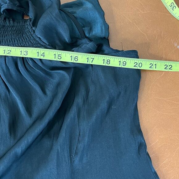 Free People Intimately Want Your Love Black Tie Back Tier Mini Dress Small - Picture 12 of 13